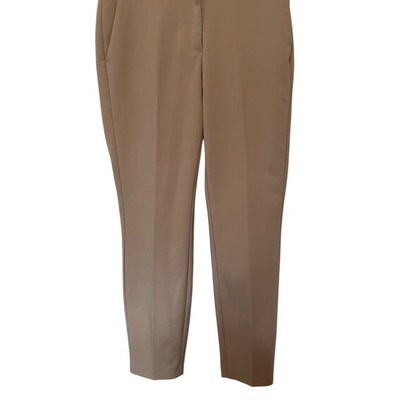 H&M Womens 10 Neutral Beige Business Office Stretch Ankle Trouser Pants Normcore - Picture 3 of 8